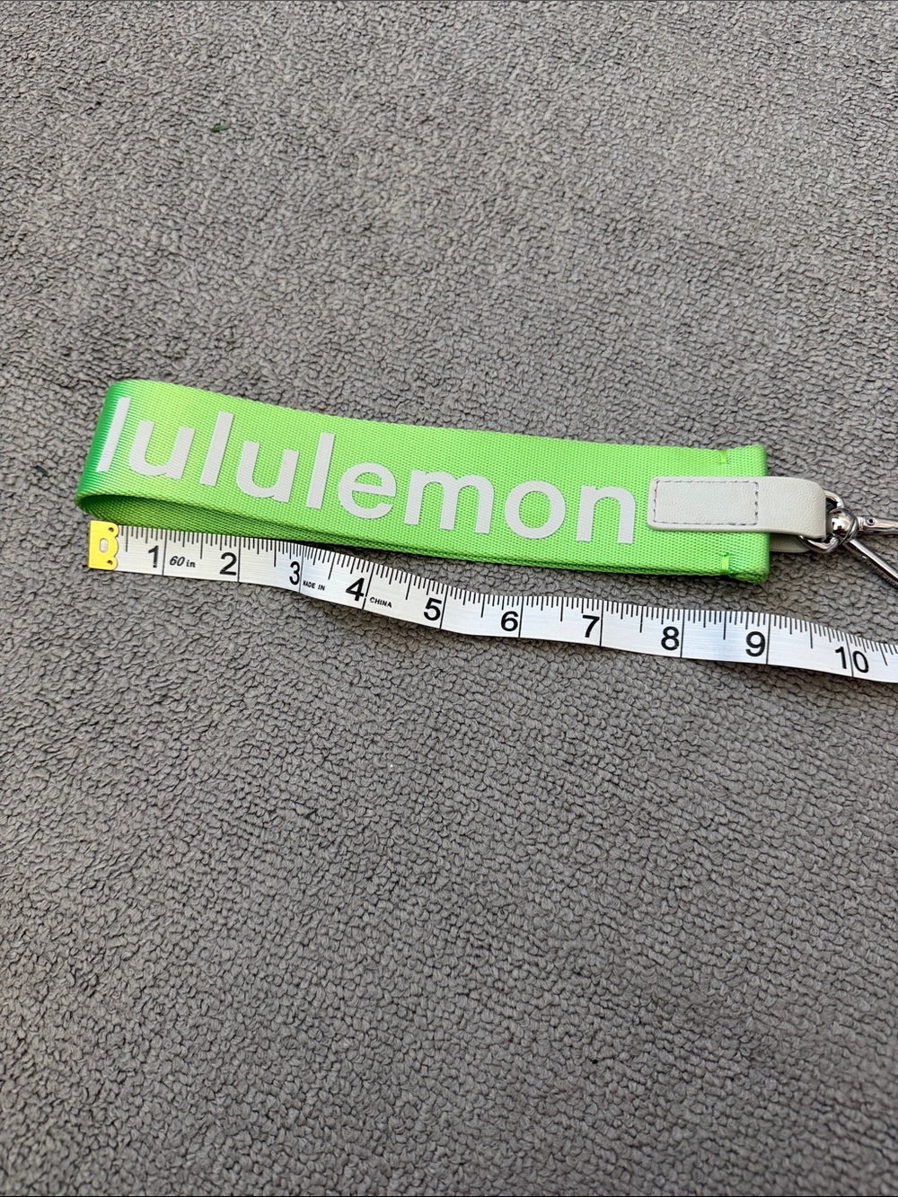 Lululemon Neon Green Keychain - Picture 4 of 4